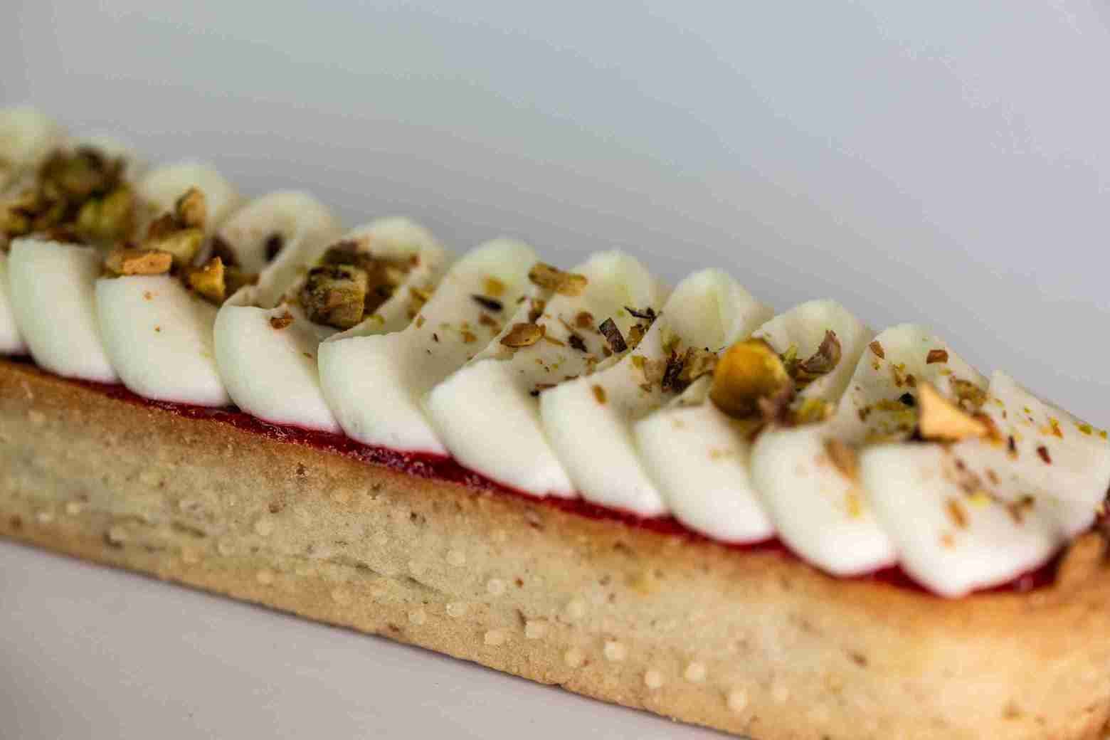 Pistachio & Raspberry Tart